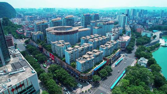 柳州航拍系列柳州城市建筑多镜头