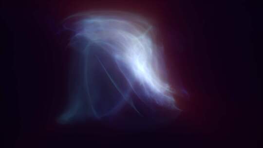 蓝紫色能量魔法波和液体等离子烟雾粒子的线视频素材模板下载