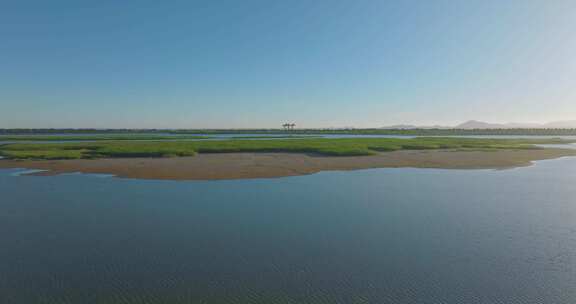 杭州钱塘大湾湿地公园清晨风光合集8月版本