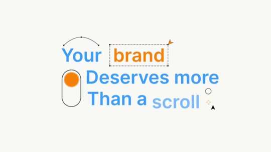 现代风格时尚品牌的创意宣传开场