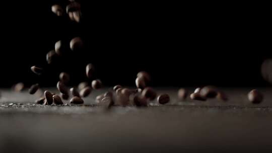 咖啡美食唯美饮料咖啡豆咖啡落下高速广告