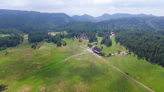 重庆武隆仙女山国家森林公园大草原航拍