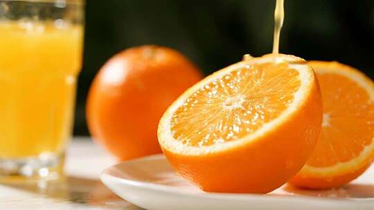橙汁健康饮食饮品视频