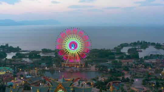 昆明七彩云南欢乐城航拍