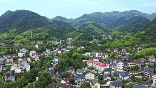 航拍避暑之地浙江湖州莫干山自然风光