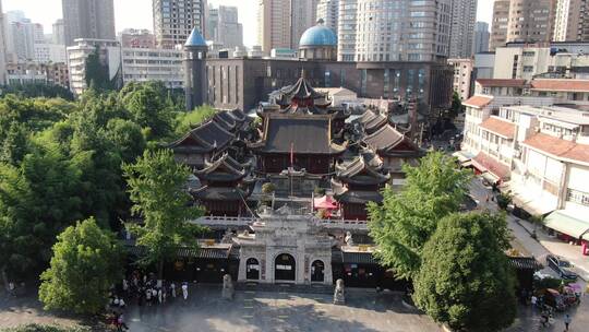 航拍贵阳黔明古寺