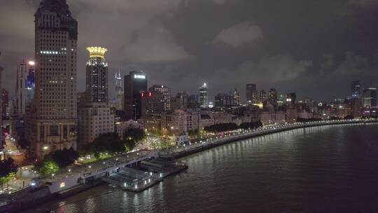 上海陆家嘴外滩CBD夜景