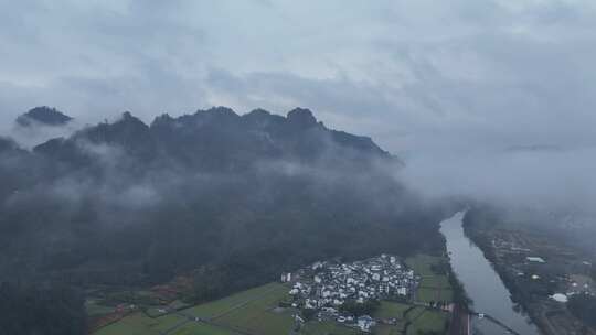 4K航拍安徽道教名山齐云山