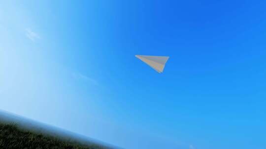 纸飞机飞过天空 青春 自由