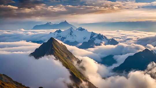 高山云海壮丽全景