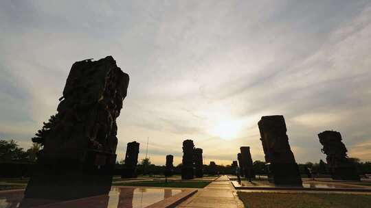 中国人民抗日战争雕塑园延时