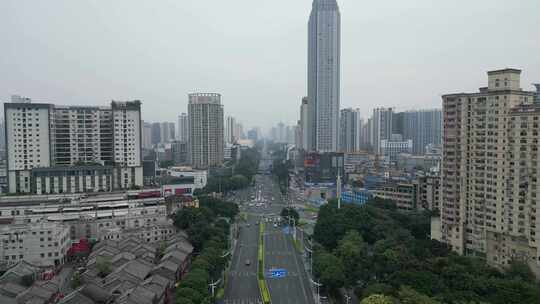 航拍广西南宁民族大道南宁建设 (3)