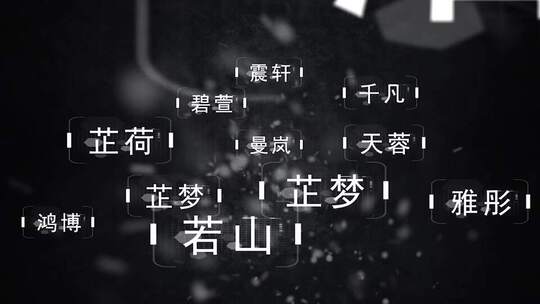 字幕汇聚AE模板