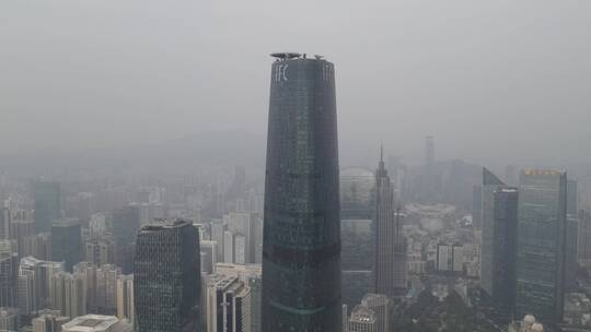 广州珠江新城广州塔夜景视频素材模板下载