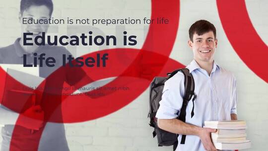 学院创意幻灯片设计感宣传推广AE模板