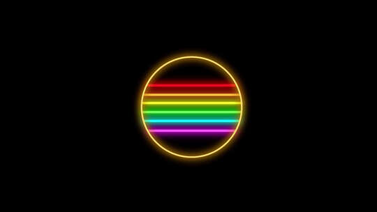 LGBTQ骄傲霓虹灯元素