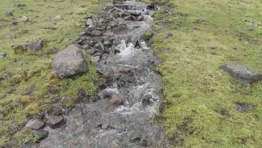 川西沙埋湖水高海拔自然风光视频素材