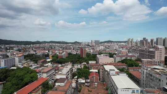 福建泉州古西街钟楼开元寺航拍