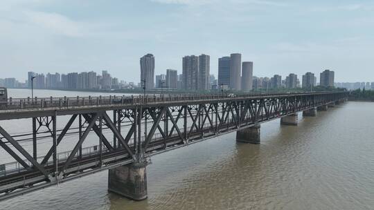 杭州钱塘江大桥视频素材模板下载