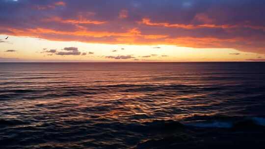 海面 夕阳 唯美 风光