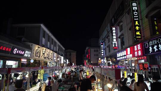 杭州武林夜市夜景