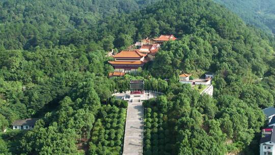 航拍南岳衡山中华万寿大鼎景区