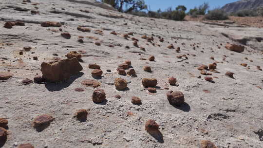 在莫奇大理石上平移埃斯卡兰特的沙漠岩石纹