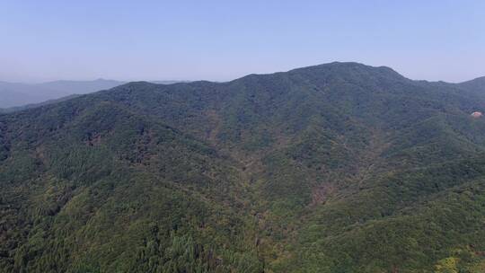 航拍东北辽宁东部山区浑河两岸