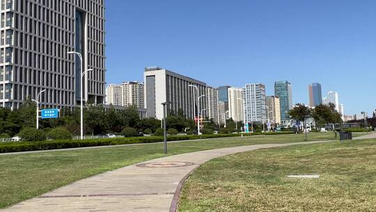 青岛西海岸现代建筑街景