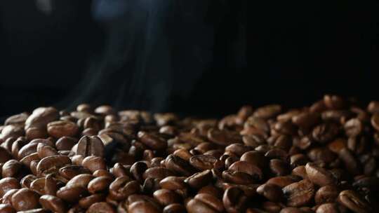 咖啡咖啡豆烘焙视频素材模板下载