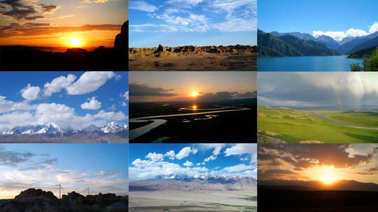 新疆风景延时【40+景点实拍合集】航拍高清在线视频素材下载