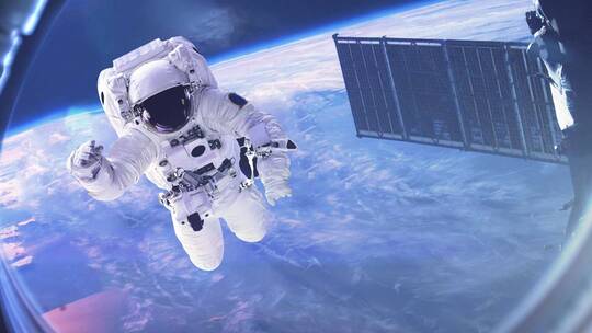 元宇宙航天员画面  大气豪迈  宣传片素材
