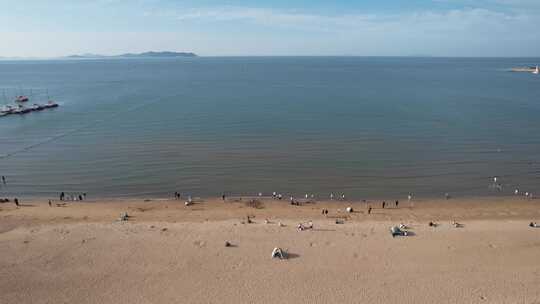 蓝色海洋大海沙滩夏日风景航