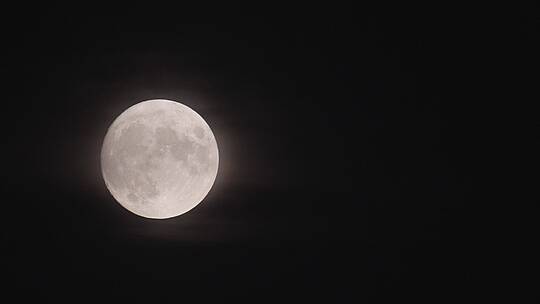 中秋佳节满月夜空中的月亮特写视频