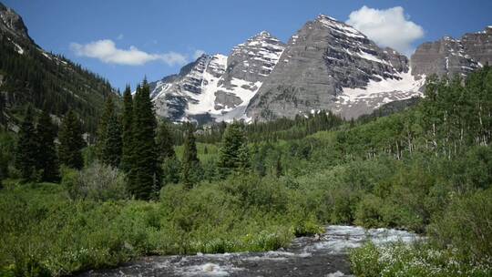 美国犹他州山脉远景