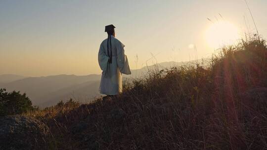 汉服古风古装古代诗人才子历史题材视频素材模板下载