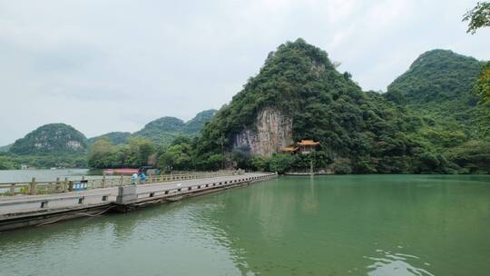 广西柳州山水龙潭公园风景