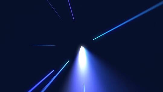 蓝色光束科技旋转条纹粒子汇聚标志AE视频素材教程下载