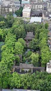 竖屏航拍四川眉山三苏祠4A景区