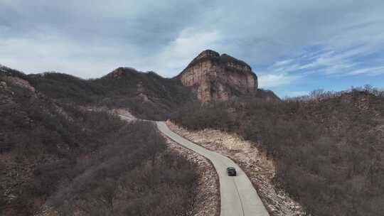 山路 崎岖 出行 汽车 山路 陡峭