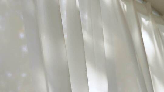 美好生活唯美清新的窗帘光影