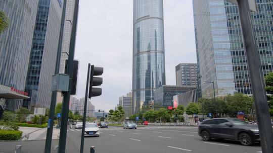 广西南宁五象新区城市街道街景