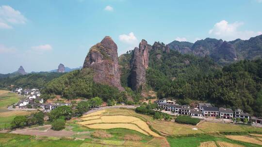 航拍湖南邵阳5A级旅游崀山景区自然风光