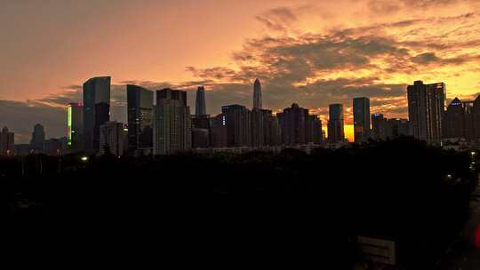 深圳城市航拍4K夜景