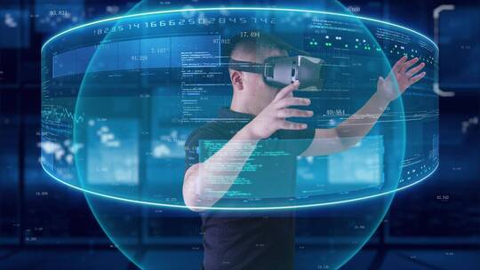 元宇宙虚拟现实vr智能可穿戴设备视频素材模板下载