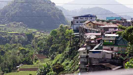 菲律宾，碧瑶，房屋，山