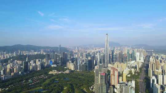 深圳CBD城市高楼航拍