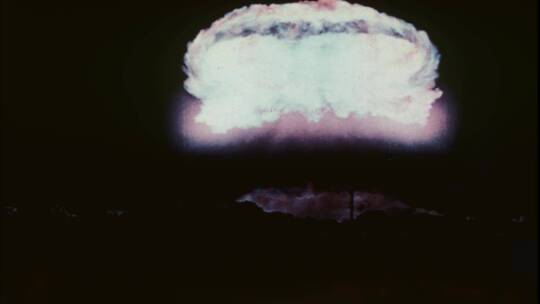碎石原子弹试验特写视频素材模板下载
