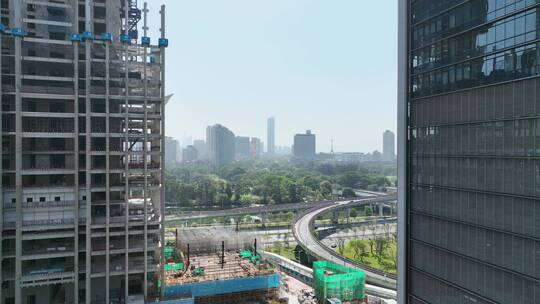 深圳建设 建设 工地 施工 施工现场视频素材模板下载