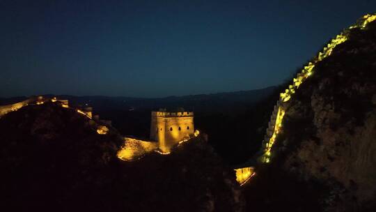 长城夜景超清航拍御三夜景拍摄不一样的长城